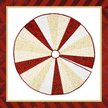 Load image into Gallery viewer, Crimson &amp; Gold Splendour Handcrafted Tree Skirt