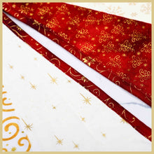 Load image into Gallery viewer, Crimson &amp; Gold Splendour Handcrafted Tree Skirt