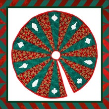Load image into Gallery viewer, Mistletoe Magic Handcrafted Tree Skirt