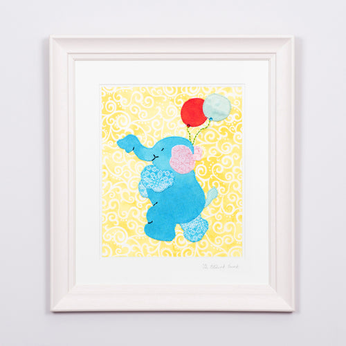 Elegant Elephant with Baloons